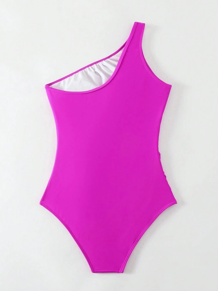 One Shoulder Swimsuit With Twist Detail Valentine Summer