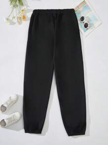 Hoa & In Mặt trăng Eo dây rút Nhiệt - màu đen - Xem 2