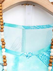 EMERY ROSE Plus Dragonfly Print Top & Pants - Baby Blue - View 4