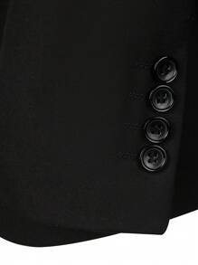 3 件套男士西装外套、衬衫和裤子 - 黑色 - 查看 7