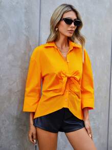 RueChic Kokarda Opuszczane ramiona Koszula