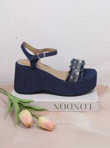 SHUZIA Women's Fashionable Wedge Heel Platform Sandals