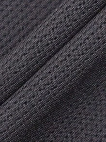 SHEIN LUNE Women's Solid Color Ribbed Round Collar T-Shirt - Multicolor - View 6