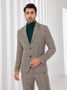 Manfinity VCAY Men's Plaid Blazer - Multicolor - View 4