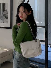 Dazy Tall 女士纯色修身开衫毛衣、长袖上衣、秋装夹克