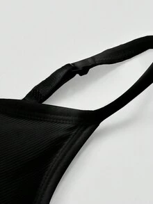 素色吊帶短上衣