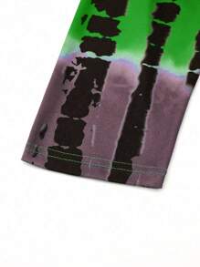 Maweii Plus Size Women'S Tie-Dye Off Shoulder Dress - Yellow - View 6