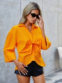 RueChic Kokarda Opuszczane ramiona Koszula