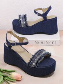 SHUZIA Women's Fashionable Wedge Heel Platform Sandals