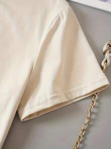 INAWLY Letter & Lightning Print Drop Shoulder T-Shirt MAMA MAMA MAMA Graphic Cheetah Print Tees Women Tops