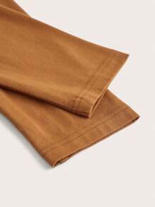 ROMWE PUNK Plus Size Women's Frill Trim V-Neck Long-Sleeved T-Shirt - White - View 4