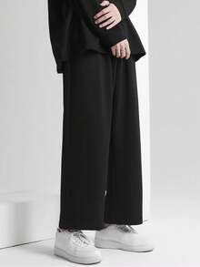 Manfinity Hypemode Loose Fit Men's Sweatpants With Pockets - Black - View 2