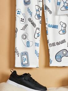 SHEIN 青少年男孩休閒舒適家居服2件組