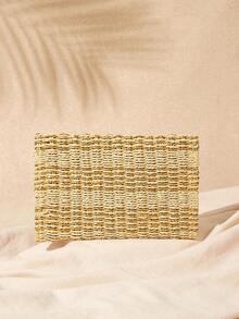 SHEIN VCAY 女性翻蓋手拿包 - 駝色 - 查看 4