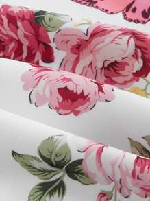 SHEIN MOD 女士花卉印花細肩帶連衣裙 - 彩色 - 查看 4