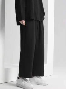 Manfinity Hypemode Loose Fit Men's Sweatpants With Pockets - Black - View 5