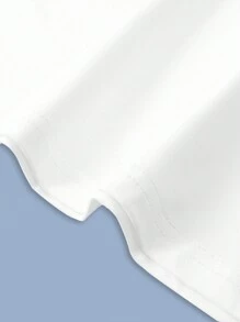 Manfinity RSRT Camiseta de manga corta con cuello redondo, estampado de lema y palmera para hombre, regalo de vacaciones para el novio - Blanco - Ver 5