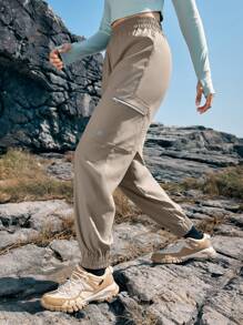 In My Nature Women's Outdoor Sports Cargo Pants - Khaki - View 6