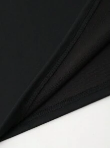 Men's Funny Printed Short Sleeve Drop Shoulder T-Shirt - Black - View 5