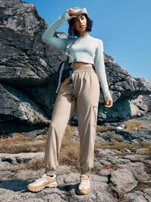 In My Nature Women's Outdoor Sports Cargo Pants - Khaki - View 5