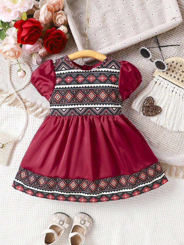 Summer Fashionable Vintage Dresses For Baby Girl