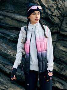 In My Nature Women's Gradient Color Outdoor Vest Jacket - Baby Pink - View 6