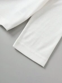 SHEIN Unity Ladies' Printed Long Sleeve T-Shirt - White - View 3