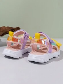 嬰兒凉鞋兒童運動凉鞋嬰兒幼兒沙灘鞋,時尚 - 粉色 - 查看 5