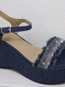 SHUZIA Women's Fashionable Wedge Heel Platform Sandals