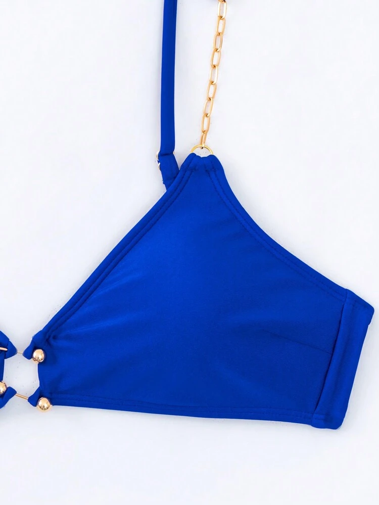 Women'S Bikini Top With Chain Detailing Music Festival Summer