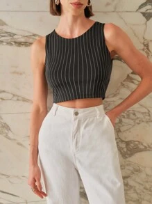 Camisetas Y Tirantes Para Mujeres - Negro - Ver 1