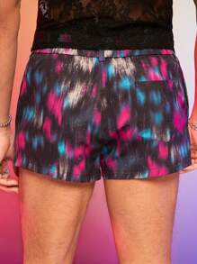 FeverCity 男士全印花梭織休閒短褲