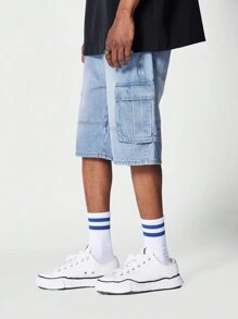 SUMWON Bermuda Cargo Denim Short