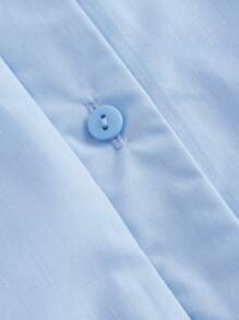 SHEIN MOD Women's Ruffled Sleeveless Dress - Blue - View 4