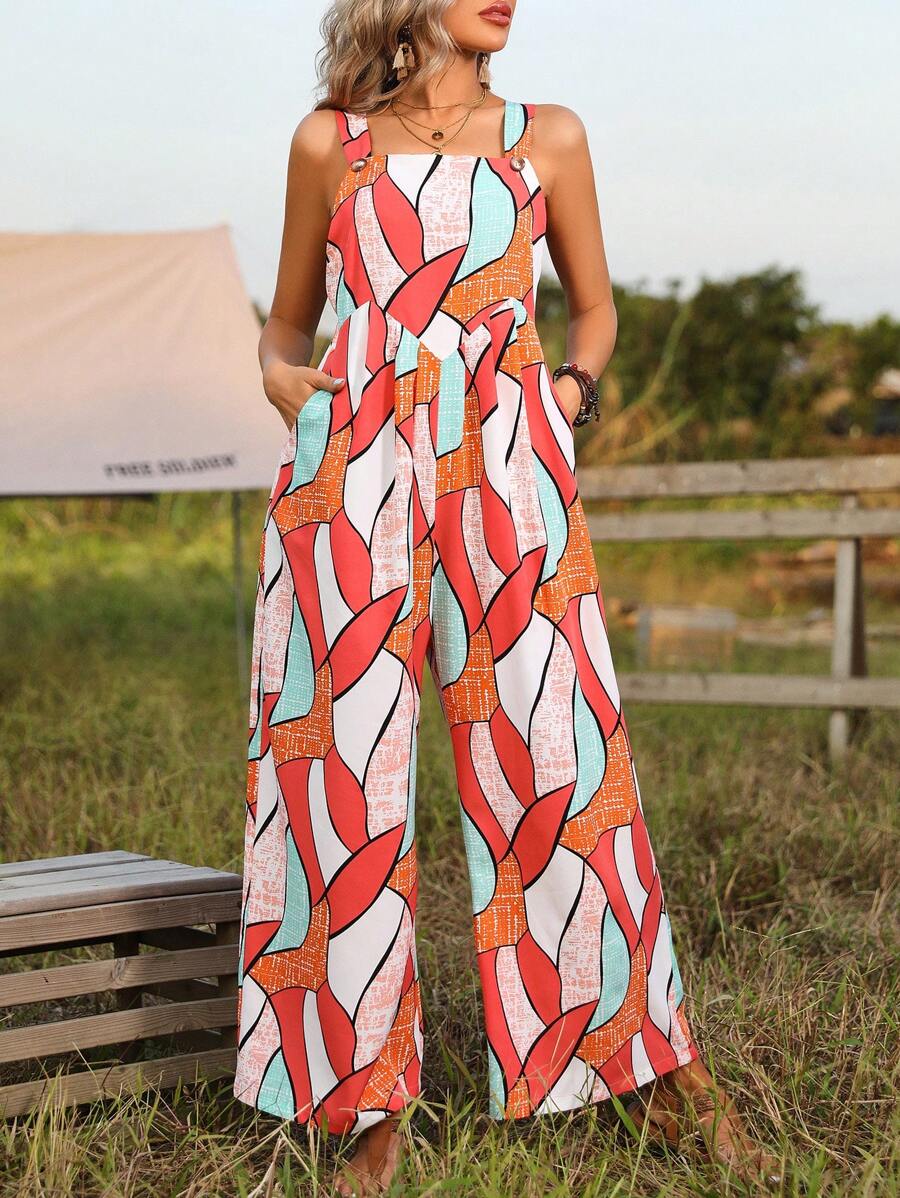 Breezaya Ngẫu nhiên In Áo liền quần - Nhiều màu - Xem 1
