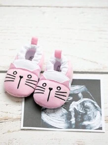 Cute Cartoon Comfortable Infant Flat Shoes - Pink - View 5