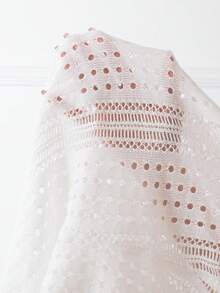 SHEIN Swim Women's Hollow Halter Cover Up - White - View 6