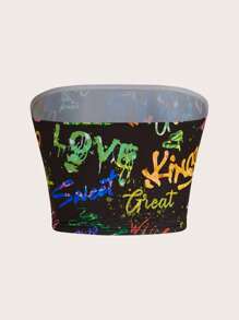 SHEIN EZwear Của phụ nữ In Áo lót - Nhiều màu - Xem 6