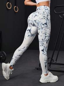 Powerista 女士扎染运动紧身裤瑜伽裤 - 彩色 - 查看 3