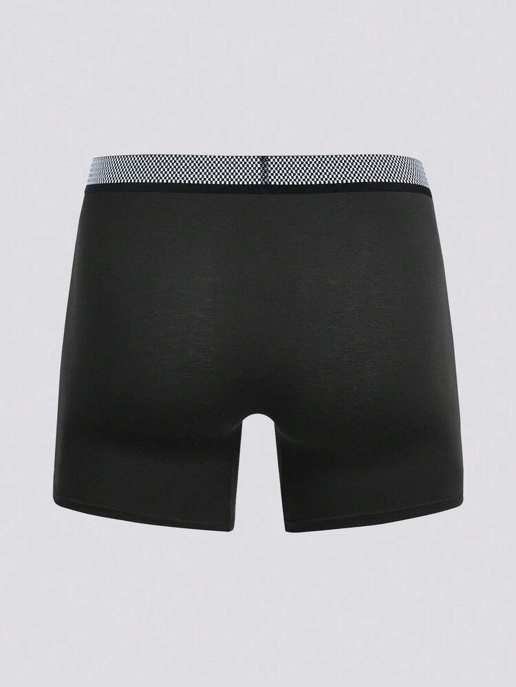 Men'S Contrast Waist Boxer Briefs (5-Piece Set)