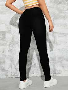 Women'S Skinny Fit Butt Lifting Jeans - Black - View 2