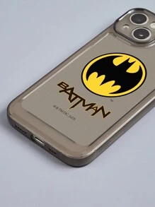 Batman X ROMWE Regular Alphabet Anti-Drop Phone Case - Black - View 3