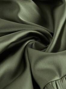 ROMWE Fairycore Women's Puff Sleeve Cottagecore Waisted Dress