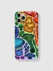 TarrynAnnIllustration 夢幻菇類彩繪透明手機殼 適用於iphone12 13 14系列手機殼保護套 - 彩色 - 查看 1