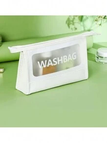 1 Túi Đựng Mỹ Phẩm Trong Suốt Cỡ Trung Bình, Túi Đựng Đồ Trang Điểm Di Động Dành Cho Du Lịch, Túi Đựng Đồ Trang Điểm Dung Tích Lớn Hộp Đựng Đồ Trang Điểm Hộp Đựng Đồ Trang Điểm - trắng - Xem 6