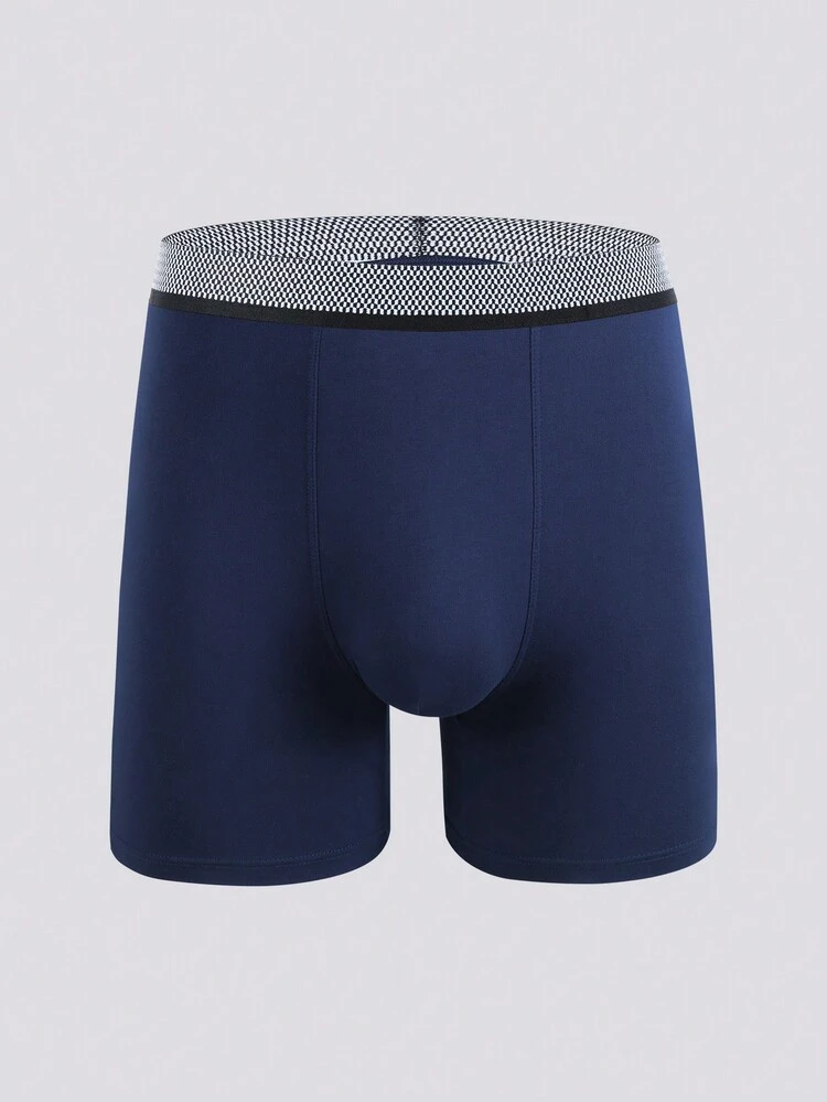 Men'S Contrast Waist Boxer Briefs (5-Piece Set)