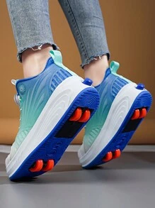 Boys' Upgraded Version Automatic Walking Shoes With 4 Wheels And Cool Design, Suitable For Four Seasons - Multicolor - View 6