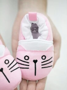 Cute Cartoon Comfortable Infant Flat Shoes - Pink - View 7