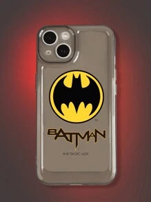 Batman X ROMWE Regular Alphabet Anti-Drop Phone Case - Black - View 1