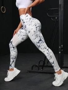 Powerista 女士扎染运动紧身裤瑜伽裤 - 彩色 - 查看 2